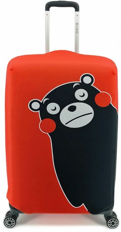 Чехол для чемодана Красный Мишка M (65-75 см)